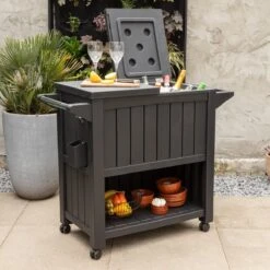 BluMill BBQ Tafel - Inclusief Koelvak 80 Liter - Op Wieltjes - Met Flessenopener - 102 X 46 X 86,5 Cm -Barbecues Winkel 1200x1200 409