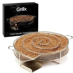 GrillX Cold Smoke Generator Met 1KG Appel Rookmot - 6 Liter - Smokerbox - RVS Rookbox - Rookgenerator - Koud Roken - BBQ Accesoires -Barbecues Winkel 1200x1200 432