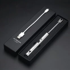 Oplaadbare Lange Elektrische Aansteker Buigbaar - Buigbare Aansteker - Duurzame Plasma Aansteker - Inclusief Cadeauverpakking - BBQ – Kaarsen – Zilver -Barbecues Winkel 1200x1200 444