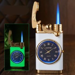 Flametimer Exclusieve Aansteker Met Horloge, 2 Stuks Willekeurig, Winddichte Draagbare Kaars Aansteker Voor Kaars Koken BBQ, Vuurwerk, Zak Zaklamp Aansteker Met Geschenkdoos, Cool Gift 17 Flametimer Exclusieve Aansteker Met Horloge, 2 Stuks Willekeurig, Winddichte Draagbare Kaars Aansteker Voor Kaars Koken BBQ, Vuurwerk, Zak Zaklamp Aansteker Met Geschenkdoos, Cool Gift -Barbecues Winkel 1200x1200 516