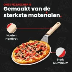 GrillX Pizzaschep Met Pizzasnijder - 30cm - In Luxe Doos - Pizzaspatel Voor BBQ & Oven - BBQ Accesoires Gereedschap -Barbecues Winkel 1200x1200 52