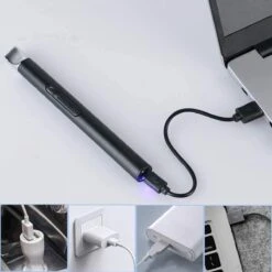 Oplaadbare Lange Elektrische Aansteker - Duurzame Plasma Aansteker - Inclusief Cadeauverpakking - BBQ - Kaarsen - Zwart 14 Oplaadbare Lange Elektrische Aansteker - Duurzame Plasma Aansteker - Inclusief Cadeauverpakking - BBQ - Kaarsen - Zwart -Barbecues Winkel 1200x1200 530