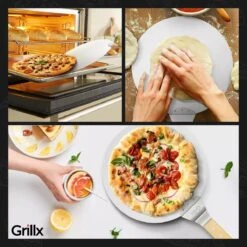 GrillX Pizzaschep Met Pizzasnijder - 30cm - In Luxe Doos - Pizzaspatel Voor BBQ & Oven - BBQ Accesoires Gereedschap -Barbecues Winkel 1200x1200 55