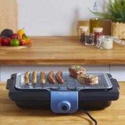 Moulinex BG134812 Barbecue Tafelblad Electrisch 2100W Zwart, Blauw, Zilver Barbecue -Barbecues Winkel 1200x1200 561
