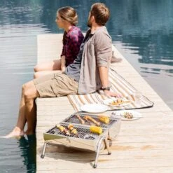 BBQ Collection Houtskoolbarbecue - Cilinder - Chroom -Barbecues Winkel 1200x1200 591