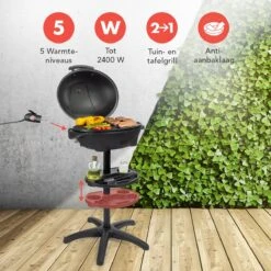 KitchenBrothers Elektrische BBQ - Met Grillplaat - Anti-aanbaklaag - Incl. Plank/Houders - Grilloppervlak 46,5x33,8cm - Tot 300°C - 2400W - Zwart 14 KitchenBrothers Elektrische BBQ - Met Grillplaat - Anti-aanbaklaag - Incl. Plank/Houders - Grilloppervlak 46,5x33,8cm - Tot 300°C - 2400W - Zwart -Barbecues Winkel 1200x1200 598