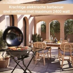 SUNTEC Elektrische BBQ 9493 - Geschikt Voor Buiten Als Tafelbarbecue Of Staande Barbecue - Barbecue Voor Balkon, Terras, Tuin En Camping - Elektrisch Barbecueën Met Max. 2400 Watt - Mobiel Onderstel -Barbecues Winkel 1200x1200 642