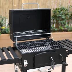 Alice's Garden Houtskool BBQ Bernard - Smoker - Verstelbare Houtskoolbak - Zwart -Barbecues Winkel 1200x1200 655