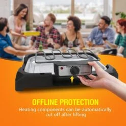 Aigostar Lava 30LDQ - Elektrische Grill - BBQ - Tafel Barbecue - Grilloppervlakte 41 X 24 Cm - 2000 Watt -Barbecues Winkel 1200x1200 664