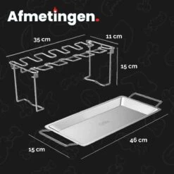 GrillX Kippenvleugelhouder - Kiphouder Voor BBQ & Oven - RVS - BBQ Accesoires 15 GrillX Kippenvleugelhouder - Kiphouder Voor BBQ & Oven - RVS - BBQ Accesoires -Barbecues Winkel 1200x1200 78