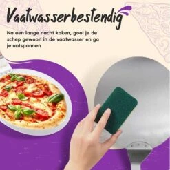 Nowad Pizzaschep RVS Rond Voor BBQ En Oven - 30,5 Cm - Pizzaspatel - Taartschep - Houten Handvat - Ophangbaar - Rond - Vaatwasbestendig - Keukenaccessoires -Barbecues Winkel 1200x1200 98
