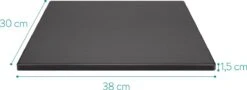 Navaris Pizzasteen XL Voor Oven En Barbecue - Rechthoekige Pizzaplaat 38 X 30 Cm - Inclusief Receptenboek - Keramisch Geglazuurd - Zwart 18 Navaris Pizzasteen XL Voor Oven En Barbecue - Rechthoekige Pizzaplaat 38 X 30 Cm - Inclusief Receptenboek - Keramisch Geglazuurd - Zwart -Barbecues Winkel 1200x439
