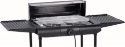 Excellent Electrics Elektrische Barbecue - Grilloppervlak (LxB) 36x24 Cm - 2000W - Zwart -Barbecues Winkel 1200x453