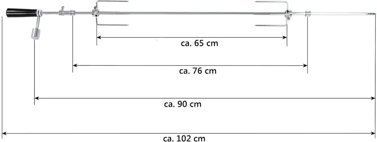 BBQNovation Elektrisch Draaispit Deluxe Met Extra Lang RVS Spit Geschikt Voor Meeste GAS BBQ's 8 BBQNovation Elektrisch Draaispit Deluxe Met Extra Lang RVS Spit Geschikt Voor Meeste GAS BBQ's - Afbeelding 6