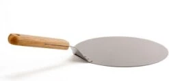 Inpro Pizzaschep RVS - Rond - Voor BBQ En Oven - Pizzaspatel - Taartschep - Houten Handvat - BBQ Gereedschap - Keukengerei - 30 Cm Diameter - Spatel -Barbecues Winkel 1200x575