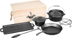 EL Fuego Dutch Oven Set Gietijzer 7-delig 19 EL Fuego Dutch Oven Set Gietijzer 7-delig -Barbecues Winkel 1200x637