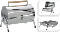 BBQ Collection Houtskoolbarbecue - Cilinder - Chroom -Barbecues Winkel 1200x651
