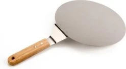 Inpro Pizzaschep RVS - Rond - Voor BBQ En Oven - Pizzaspatel - Taartschep - Houten Handvat - BBQ Gereedschap - Keukengerei - 30 Cm Diameter - Spatel -Barbecues Winkel 1200x655