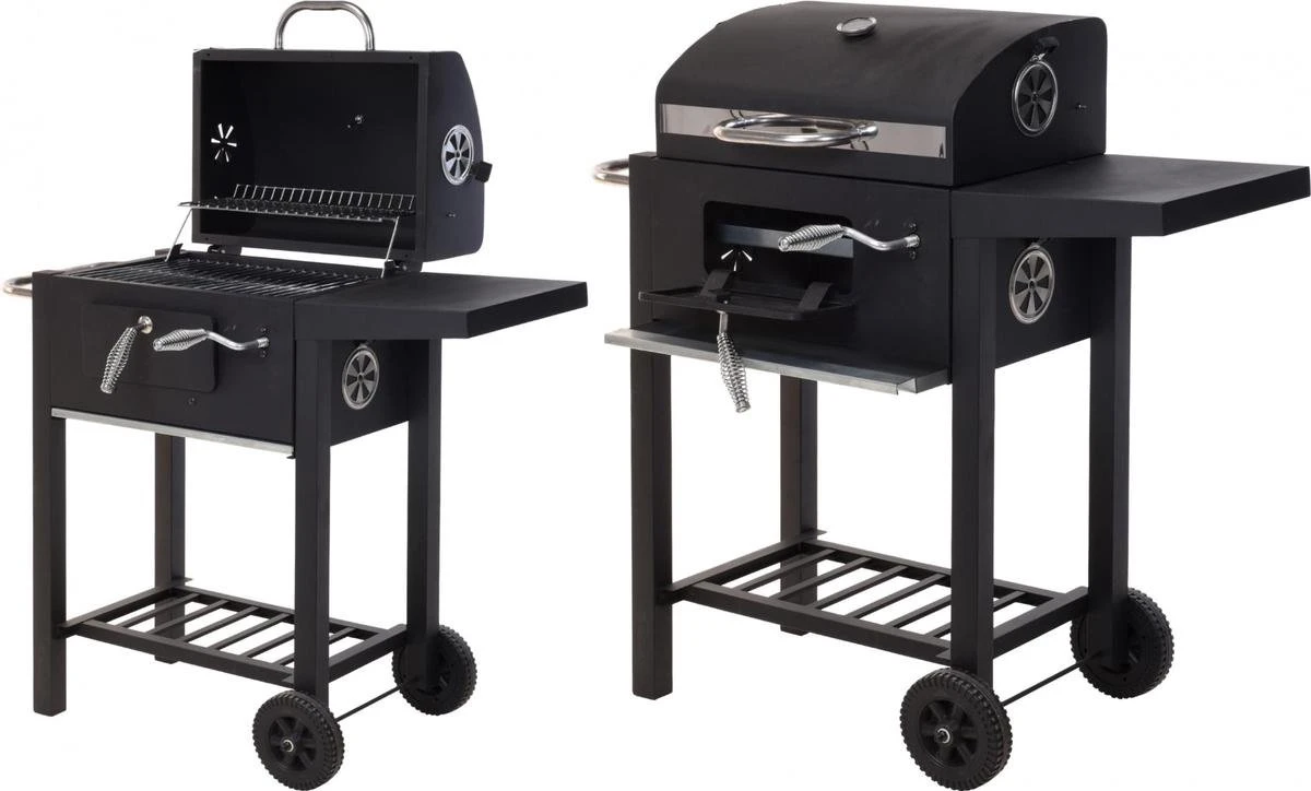 Vaggan Luxe Houtskool Barbecue - Grilloppervlak (LxB) 44 X 32 Cm - Staal - Matzwart 7 Vaggan Luxe Houtskool Barbecue - Grilloppervlak (LxB) 44 X 32 Cm - Staal - Matzwart - Afbeelding 5