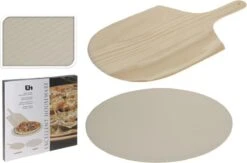 Merkloos Excellent Houseware Pizza-baksteen - Met Pizza-schep -Barbecues Winkel 1200x792
