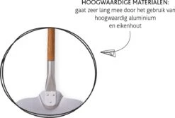 Boska Pizzaschep Barbecue - Kort Handvat - Stabiel - Aluminium - Eikenhout - BBQ Accessoires -Barbecues Winkel 1200x811