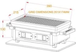 YAKINIKU Rechthoekige Shichirin | Konro- & Yakitori Grill -Barbecues Winkel 1200x821