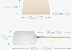 Navaris Pizzasteen XL Voor Oven En Barbecue - Rechthoekige Pizzaplaat 38 X 30 Cm - Inclusief Pizzaschep Met Extra Lang Handvat En Receptenboek 11 Navaris Pizzasteen XL Voor Oven En Barbecue - Rechthoekige Pizzaplaat 38 X 30 Cm - Inclusief Pizzaschep Met Extra Lang Handvat En Receptenboek -Barbecues Winkel 1200x834