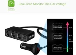 WiseGoods - Premium Auto Sigarettenaansteker Splitter - 4 Poorten USB - Autolader USB - Autolader Splitter - 12V Splitter -Barbecues Winkel 1200x870 3