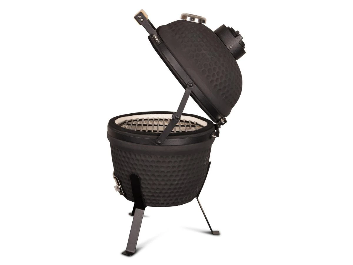 Patton Kamado Grill 13" - Keramisch - Kookoppervlak Ø 28 - Mat Zwart 10 Patton Kamado Grill 13" - Keramisch - Kookoppervlak Ø 28 - Mat Zwart - Afbeelding 8