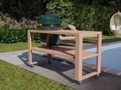 BBQ Tafel - Geschikt Voor Big Green Large/Bastard Large/Bastard Large Urban/Yakiniku 19 Inch/Monolith Large - Eikenhout - 87 Cm -Barbecues Winkel 1200x900 32