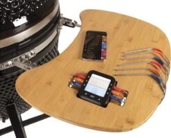 Patton - Kamado 21" - Premium Black - Keramische Barbecue - Incl. Bluetooth Kerntemperatuurmeter - LED Verlichting - Large - Compleet - Zwart -Barbecues Winkel 1200x969 1