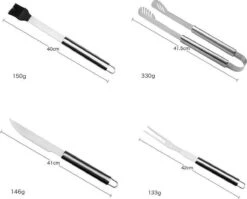 Sens Design BBQ Accesoires - 18 Delig - BBQ Gereedschapset Koffer 13 Sens Design BBQ Accesoires - 18 Delig - BBQ Gereedschapset Koffer -Barbecues Winkel 1200x969