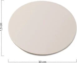 MaxxHome Pizzasteen - BBQ Steen - Pizzasteen Voor De Lekkerste Bereiding Van Een Pizza Op Jouw Barbecue Of In De Oven - Pizza Steen Rond - Medium (33 Cm) -Barbecues Winkel 1200x986