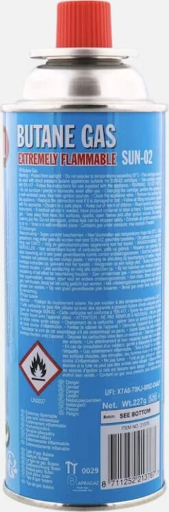 Merkloos Butaan Gasbussen - 8 Stuks Voordeelverpakking -Barbecues Winkel 397x1200