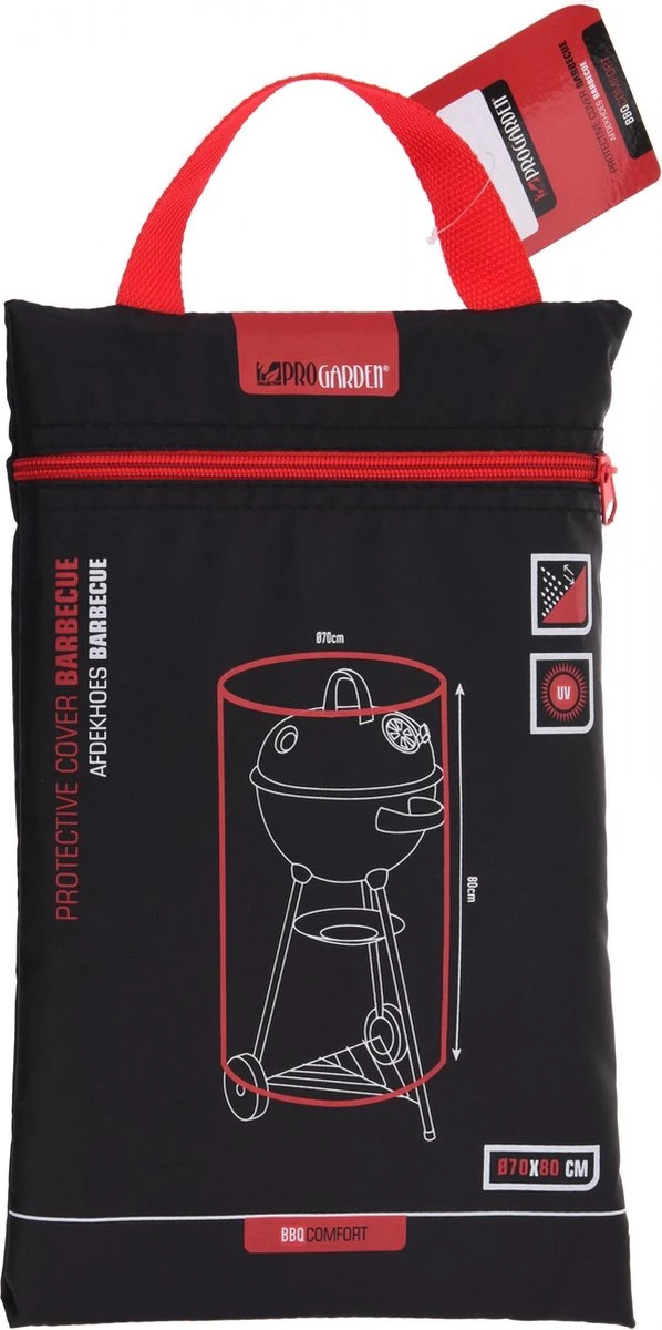 Pro Garden ProGarden Barbecuehoes Rond 70x80 Cm 3 Pro Garden ProGarden Barbecuehoes Rond 70x80 Cm
