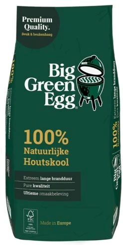 Big Green Egg BigGreenEgg Houtskool Europa 9kg - 1 Zak -Barbecues Winkel 604x1200