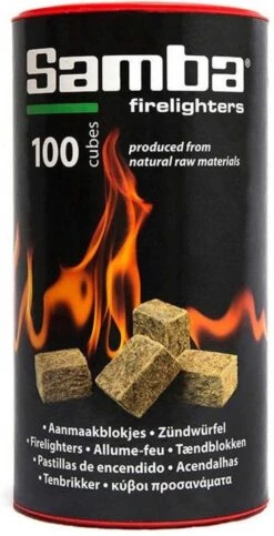 Samba Bruine Aanmaakblokjes Openhaard - 600 Stuks In Kokers - Omdoos 7 Samba Bruine Aanmaakblokjes Openhaard - 600 Stuks In Kokers - Omdoos -Barbecues Winkel 614x1200 1