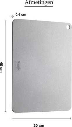 Pizzasteen Van Staal – Pizza Steen - Pizza En Brood Bakken - 40 X 30 X 0,6 Cm - Cadeau Voor Man - Kitchen Steel By Qwality -Barbecues Winkel 677x1200