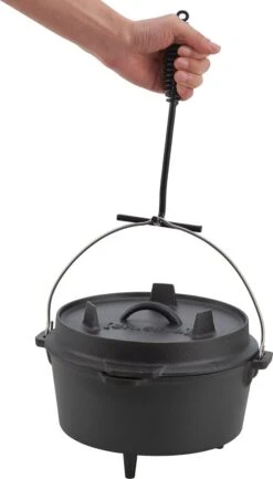 Dutch Oven Enkhuizen Met Deksel Gietijzer Zwart 4,2 L -Barbecues Winkel 684x1200 1