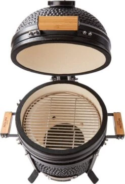 Patton Kamado 15" - Tafel Model - Keramische Barbecue - Premium Black - Medium - Compleet - Mat Zwart -Barbecues Winkel 814x1200