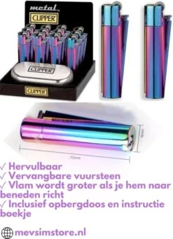 Metalen Clipper Aansteker - Vuursteenaansteker Icy -Barbecues Winkel 870x1200 1