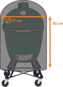 Luxe Waterdichte Ronde BBQ Hoes - 84 Cm X 77 Cm - Barbecue Beschermhoes - BBQ Accessoires - Geschikt Voor O.a. Kamado, Big Green Egg, Grill Guru, The Bastard, Patton, Weber -Barbecues Winkel 878x1200