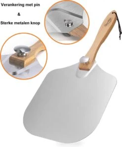 Pizzaschep – Inclusief Pizzasnijder – Opvouwbaar – Pizzaspatel – Pizza Schep – Taartschep – 30cm - Qwality -Barbecues Winkel 993x1200