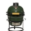 Patton Kamado Keramische Houtskoolbarbecue - 13" - Grilloppervlak Ø 28 Cm - Inclusief Heatdeflector - Groen 1 Patton Kamado Keramische Houtskoolbarbecue - 13" - Grilloppervlak Ø 28 Cm - Inclusief Heatdeflector - Groen -Barbecues Winkel 1051x1200