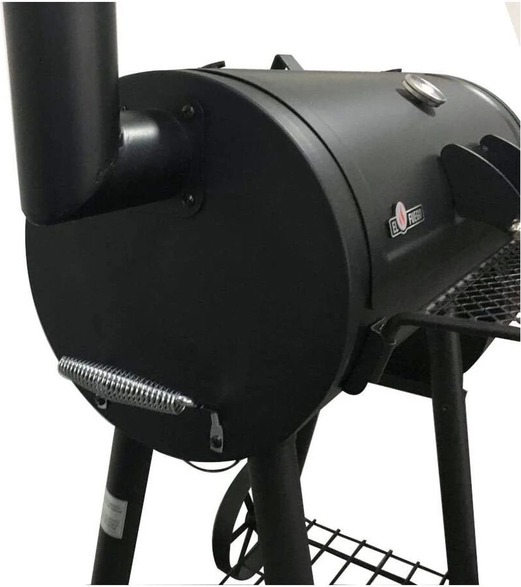 Fire Beam Houtskool Barbecue - Grilloppervlak (LxB) 35 X 66 Cm - Smoker - Zwart 5 Fire Beam Houtskool Barbecue - Grilloppervlak (LxB) 35 X 66 Cm - Smoker - Zwart - Afbeelding 3