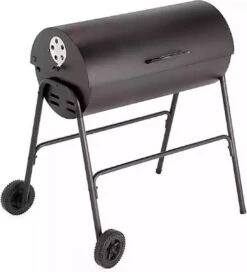 BBQ XL Houtskoolbarbecue - Cilindervorm - Grilloppervlak (LxB) 71 X 35 Cm - Zwart -Barbecues Winkel 1089x1200
