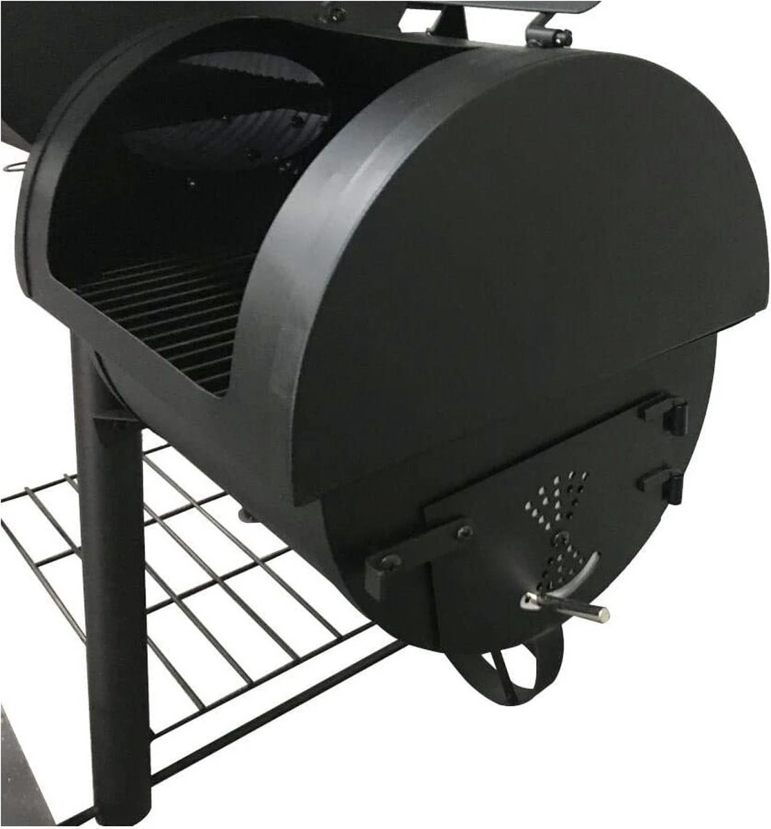 Fire Beam Houtskool Barbecue - Grilloppervlak (LxB) 35 X 66 Cm - Smoker - Zwart 7 Fire Beam Houtskool Barbecue - Grilloppervlak (LxB) 35 X 66 Cm - Smoker - Zwart - Afbeelding 5