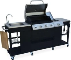 Alice's Garden Gas BBQ D'Artagnan - Zwart - 5 Branders - Buitenkeuken 9 Alice's Garden Gas BBQ D'Artagnan - Zwart - 5 Branders - Buitenkeuken -Barbecues Winkel 1200x1005