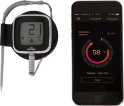 Patton Kamado Houtskool Barbecue - 18" - Grilloppervlak Ø 39 Cm - Met Bluetooth Thermometer - Groen -Barbecues Winkel 1200x1024