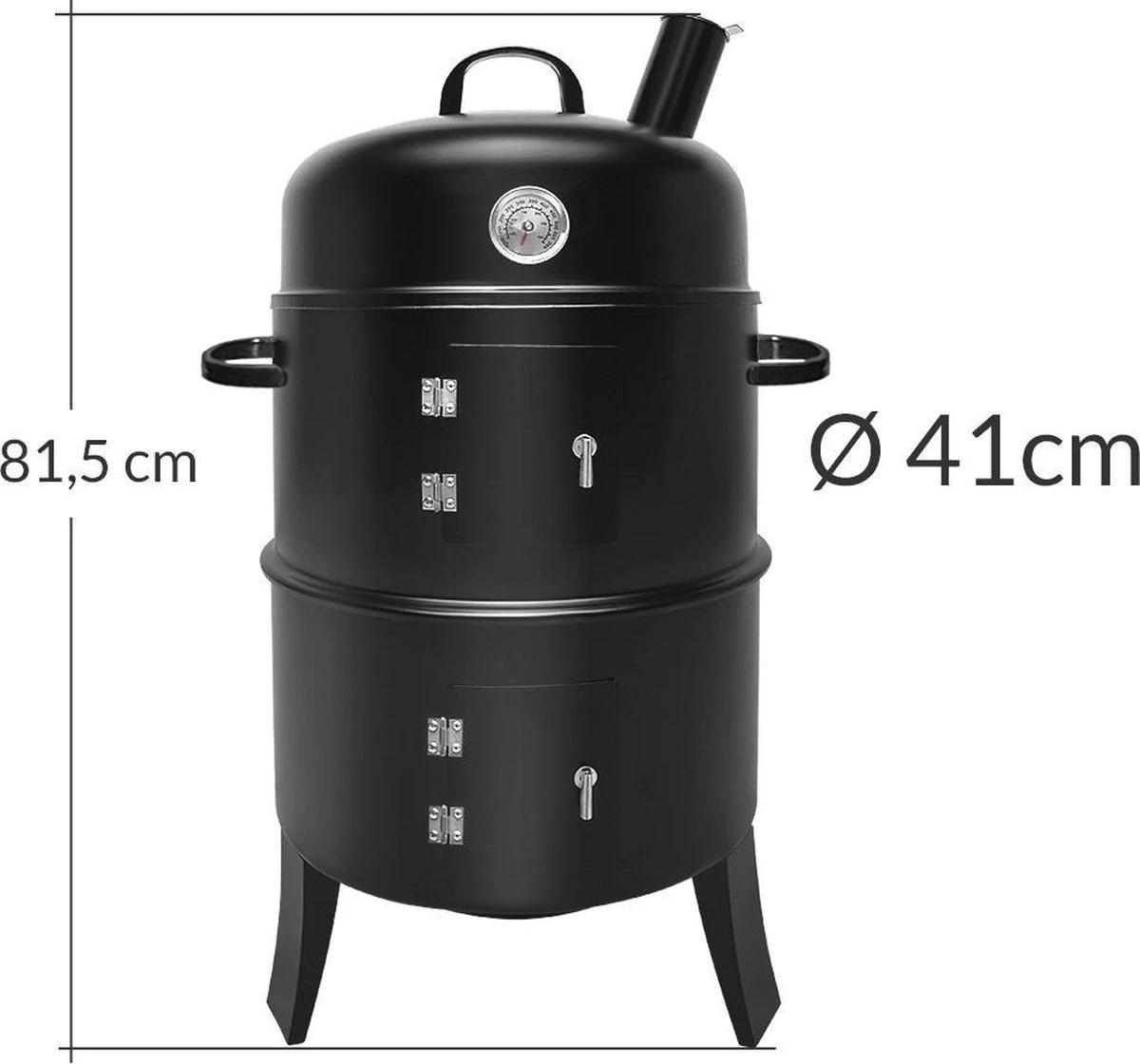 Merkloos Monzana Barbecue-ROKER-Grill-Oven 5 Merkloos Monzana Barbecue-ROKER-Grill-Oven - Afbeelding 3